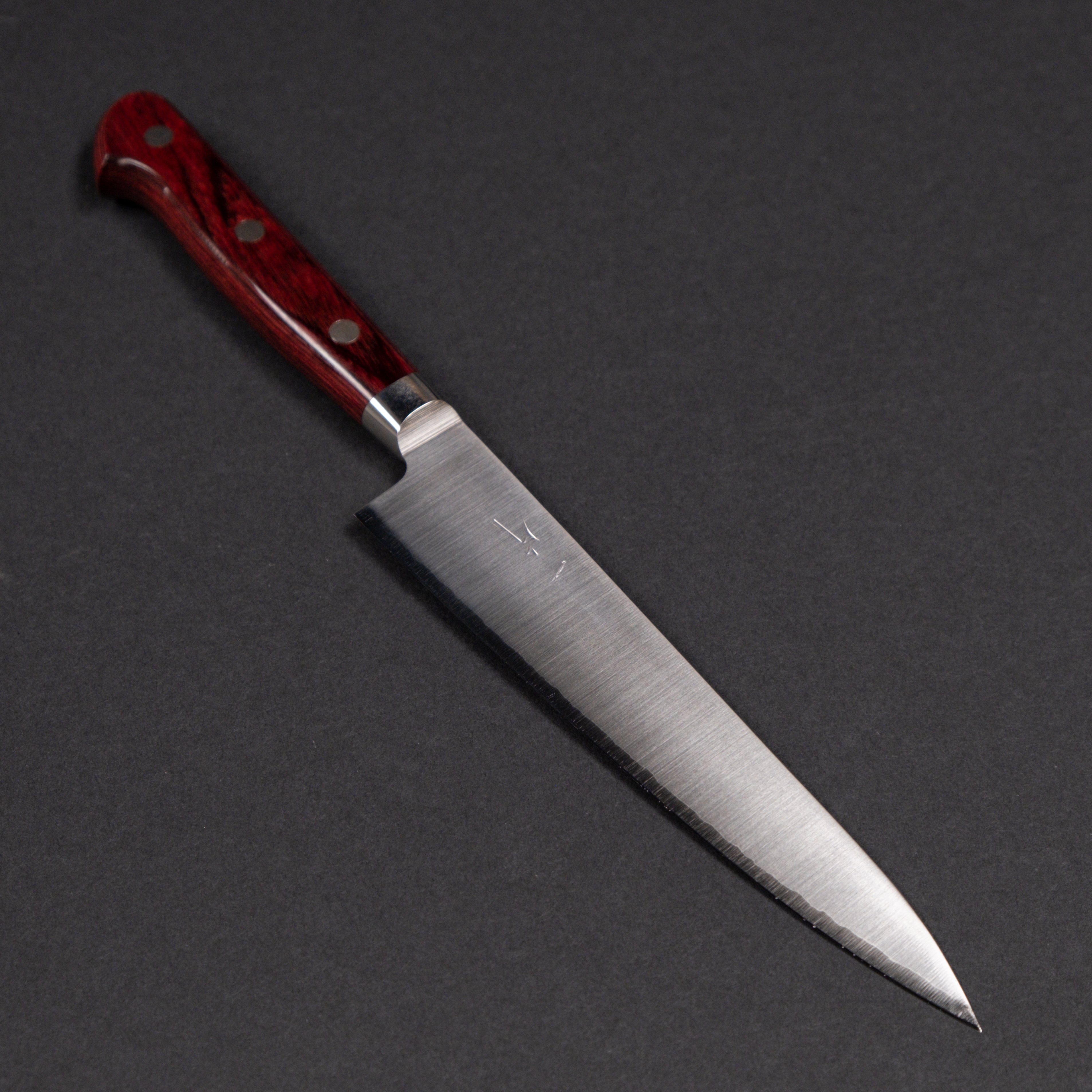 Hitohira TP Petty 150mm Japanese Kitchen Knife with Wine Pakka Handle - Precision Slicing for Fruits, Vegetables & Boneless Meat - Perfect for Home Chefs & Professional Kitchens
