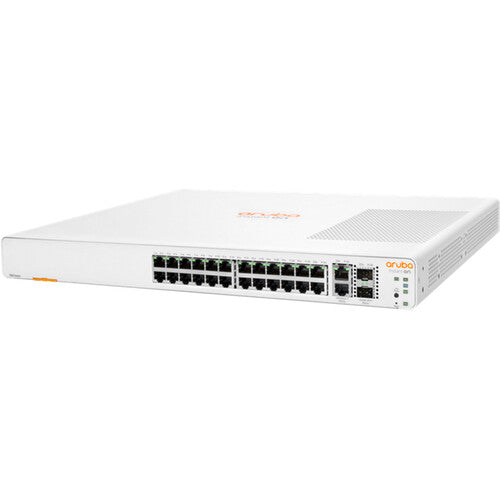 Aruba Instant On 1960 JL806A#ABA 24-Port Gigabit Managed Network Switch with 24G & 2XGT SFP+ Ports - Ideal for Small Business & Office Network Setup