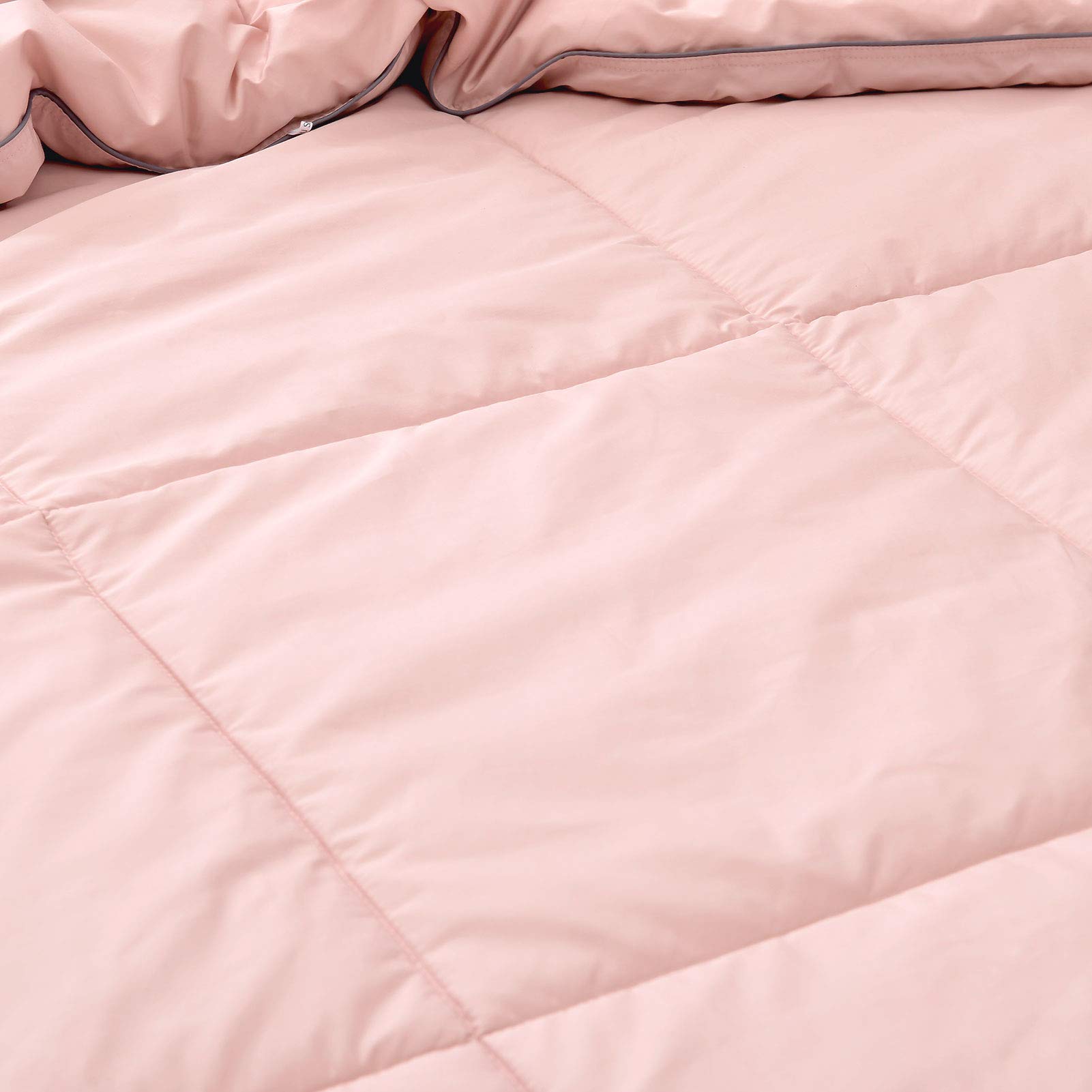 Luxury 100% Silk Filled Comforter with Cotton Shell - King Size Pink Silk Duvet for Winter - Breathable & Washable Silk Quilt for Bedroom, Hotel, and Gift Giving