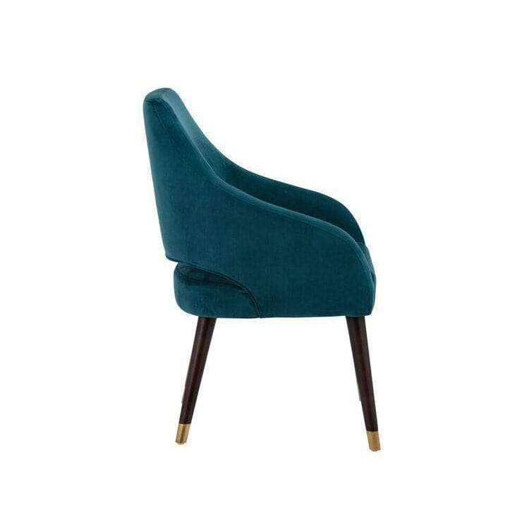 Adelaide Dining Chair - Modern Wooden Kitchen Chairs Set of 2, Comfortable Upholstered Seat with Metal Legs - Perfect for Dining Room, Kitchen, Breakfast Nook & Home Office