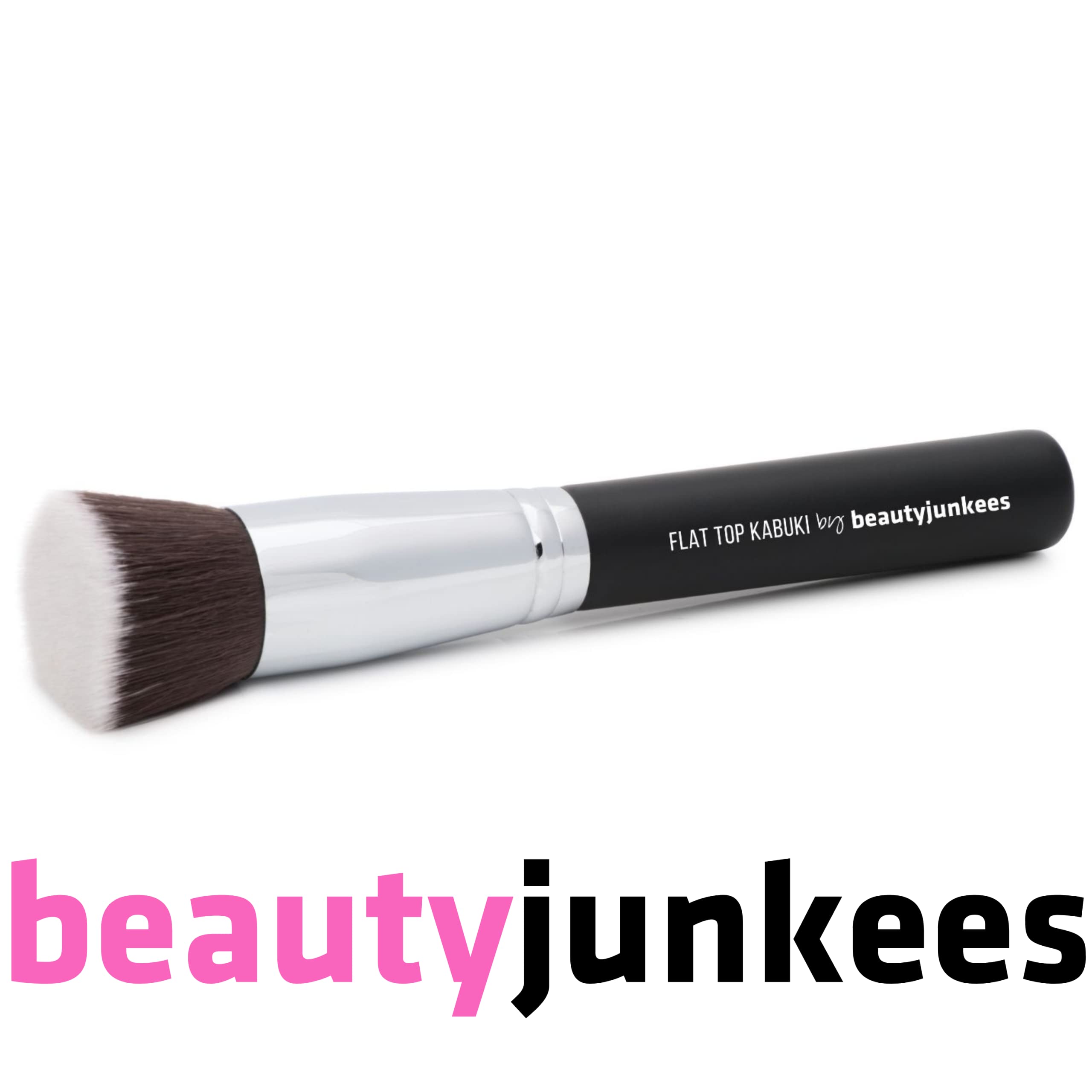 Flat Top Kabuki Foundation Brush - Large Dense Synthetic Makeup Brush for Liquid, Cream & Powder | Perfect for Buffing, Blending & Stippling | Professional Makeup Applicator for Flawless Base | Ideal for Everyday Makeup & Airbrush Finish