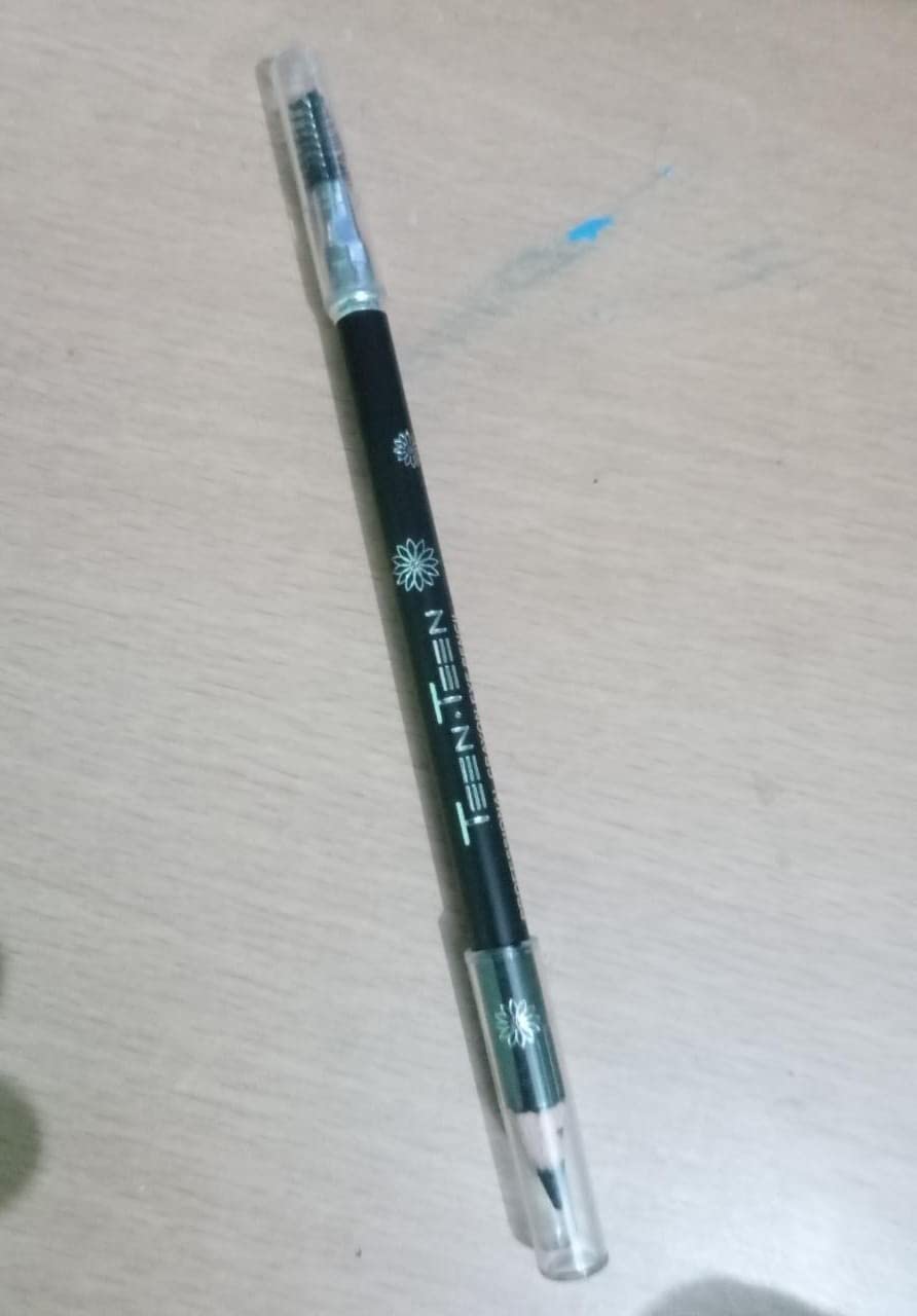 Long Lasting Eyebrow Pencil & Brush Styler for Teens - Waterproof, Smudge Proof (Black) | Perfect for School, Parties & Everyday Makeup | Nisha'Store