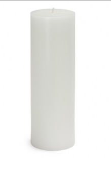 CPZ-093-12 Bulk White Pillar Candles 3x9 Inch - 12 Pack | Wedding, Church, Home Decor & Holiday Centerpiece Candles
