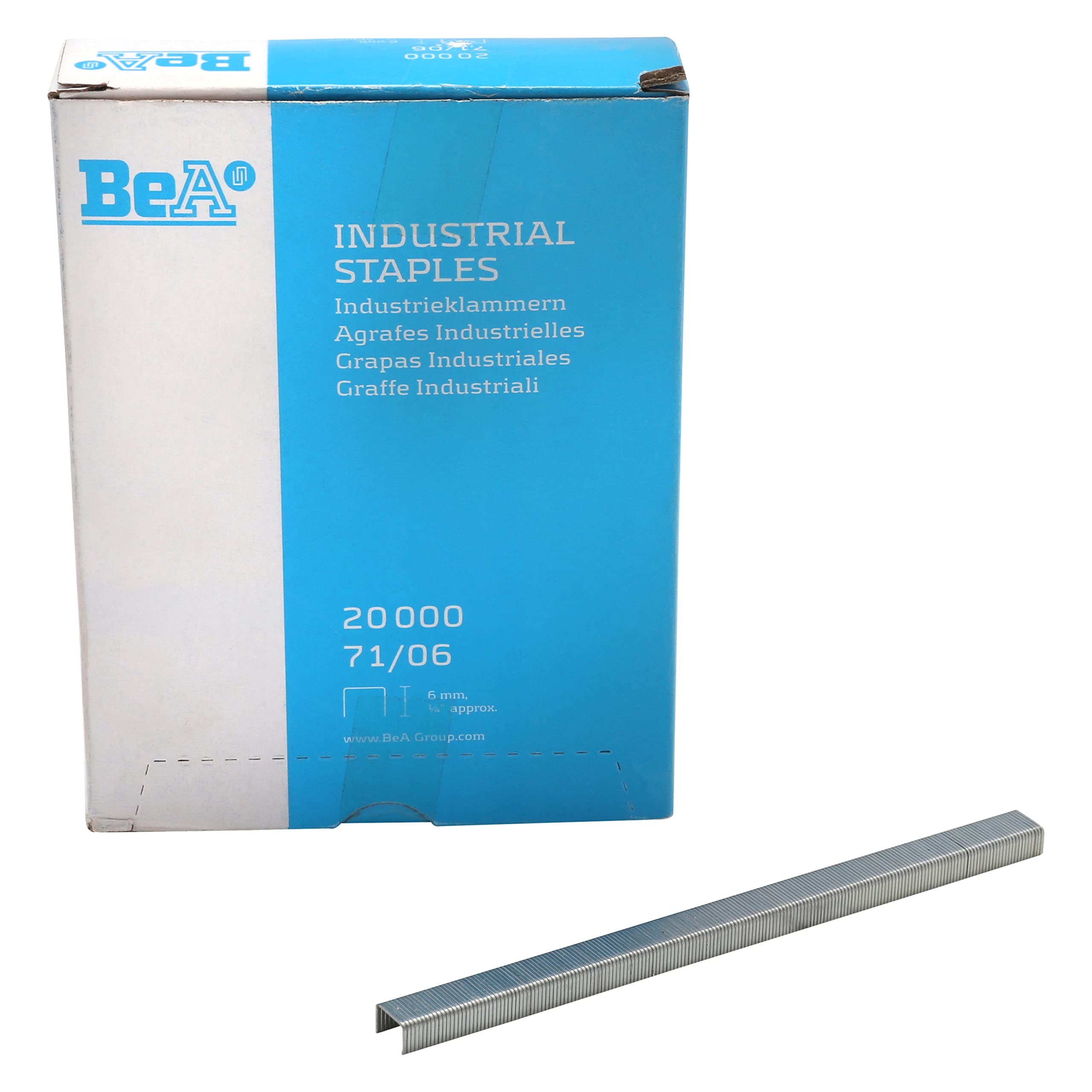 BeA 15400625 Series 71/06 Galvanized Steel Staples 1/4