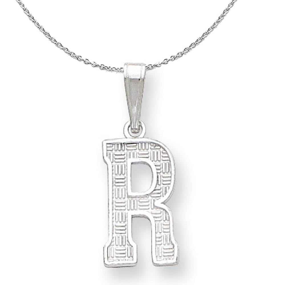 Sterling Silver Initial R Necklace - Sami Collection for Gifts & Fashion