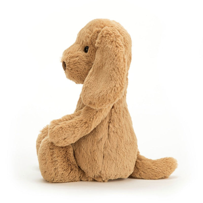 Adorable Bashful Toffee Puppy Plush Toy - Soft Stuffed Animal for Kids, Perfect for Cuddling, Gifts & Nursery Decor | Great for Birthday Presents, Baby Showers & Comfort Companions