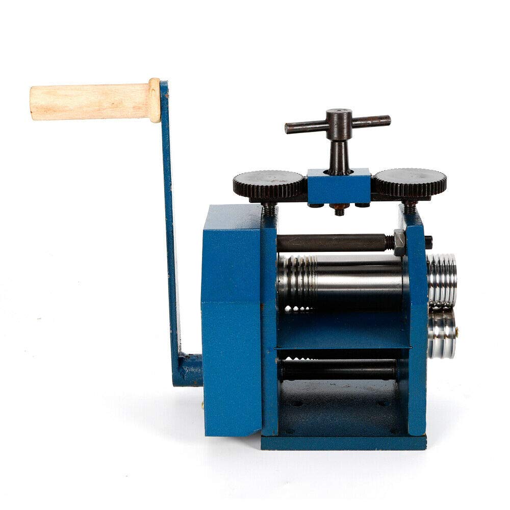 85mm/120mm Manual Jewelry Rolling Mill Machine - Hand Operated Metal Wire Press for Jewelry Making, DIY Craft & Metalworking (120mm) - Perfect for Goldsmiths, Hobbyists & Small Workshops