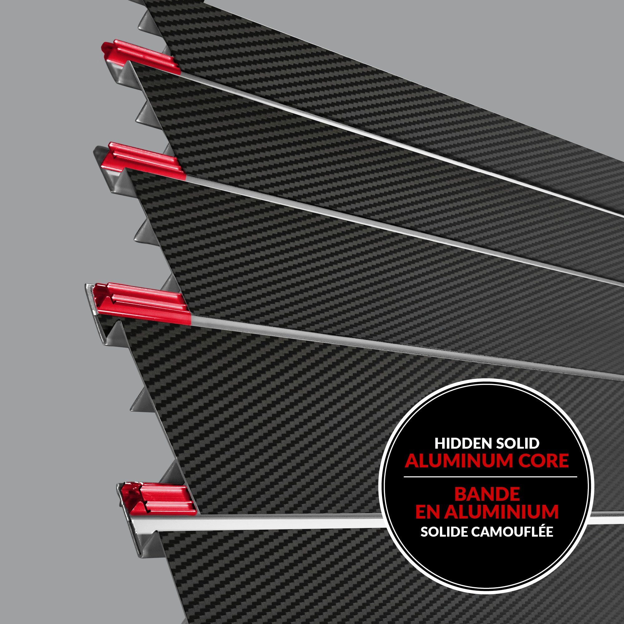 4 ft x 8 ft Black Carbon Fiber PVC Slatwall Panel - 4 Pack (128 sq ft) - Retail Display Shelving for Stores, Garages & Home Organization