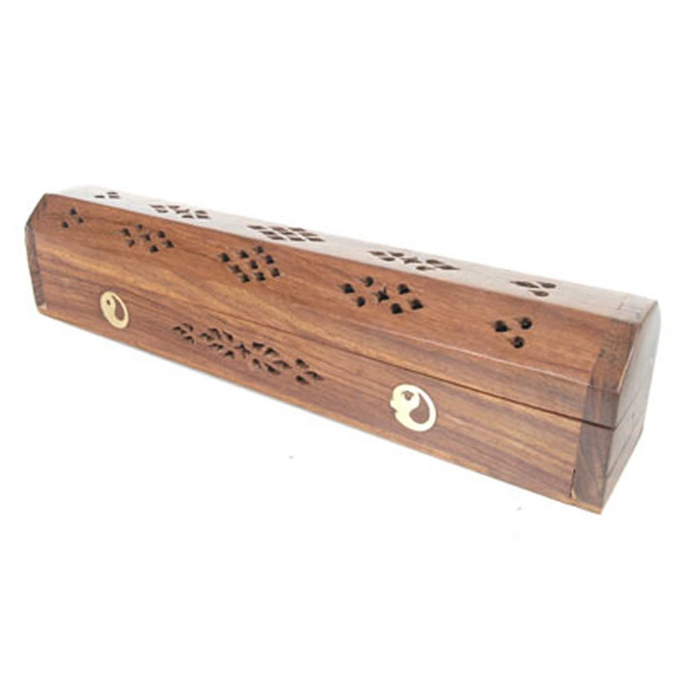 Handcrafted Sheesham Wood Box with Yin Yang Design - Premium Storage for Jewelry, Spices & Keepsakes | Perfect for Home Décor & Gift Giving
