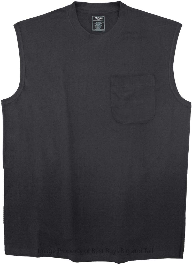 Foxfire Big & Tall Men's Muscle Pocket T-Shirt - Comfortable Workout & Gym Shirt for Active Lifestyle