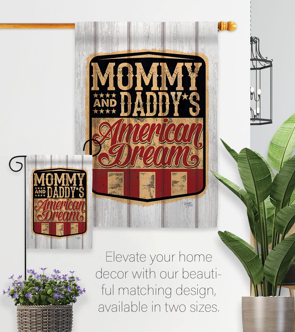 USA Patriotic Star & Stripes House Flag Set - Double-Sided Garden Decor for Independence Day