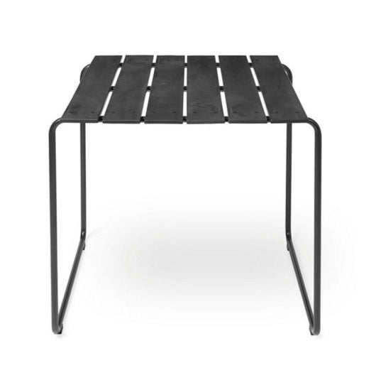 Mater Ocean Table - Modern Glass Coffee Table with Wooden Base for Living Room, Lounge & Office - Stylish & Durable Home Furniture for Coastal & Contemporary Decor