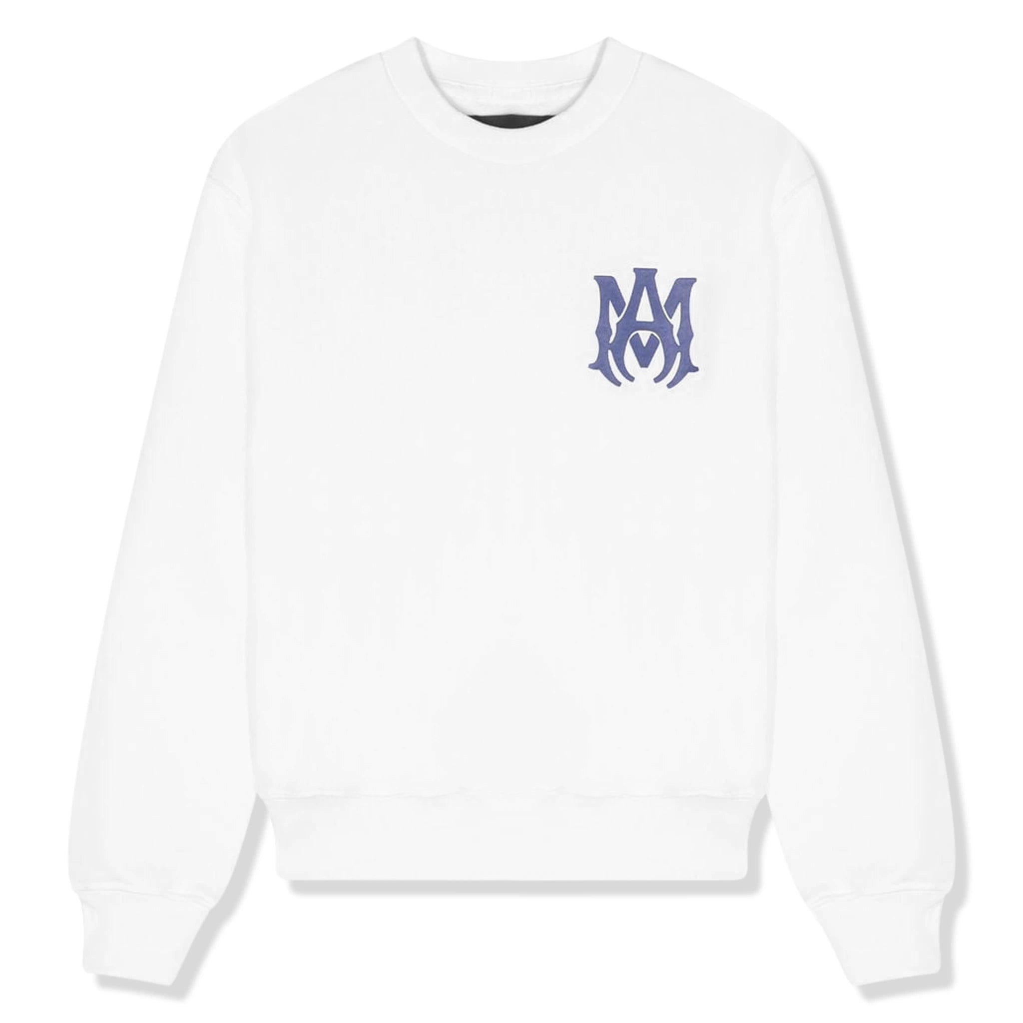Amiri Kids MA Core Logo White Sweatshirt - Stylish Cotton Pullover for Boys & Girls - Perfect for School, Casual Wear & Family Outings