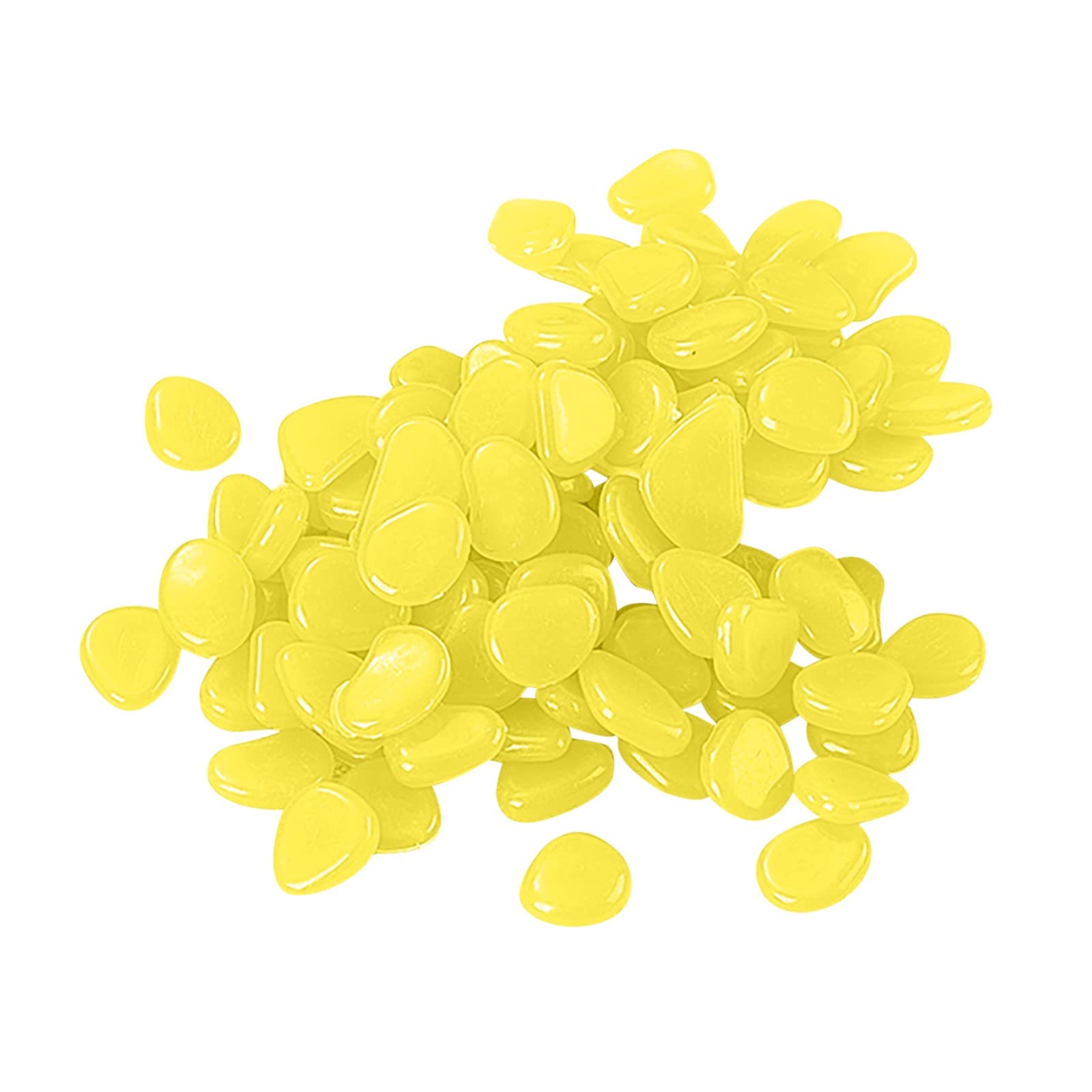 Boddenly 50PCS Glow in The Dark Pebbles - Luminous Garden Stones for Outdoor Walkways, Patio, Lawn & Fish Tank Decor | DIY Landscape Lighting for Nighttime Safety & Ambience