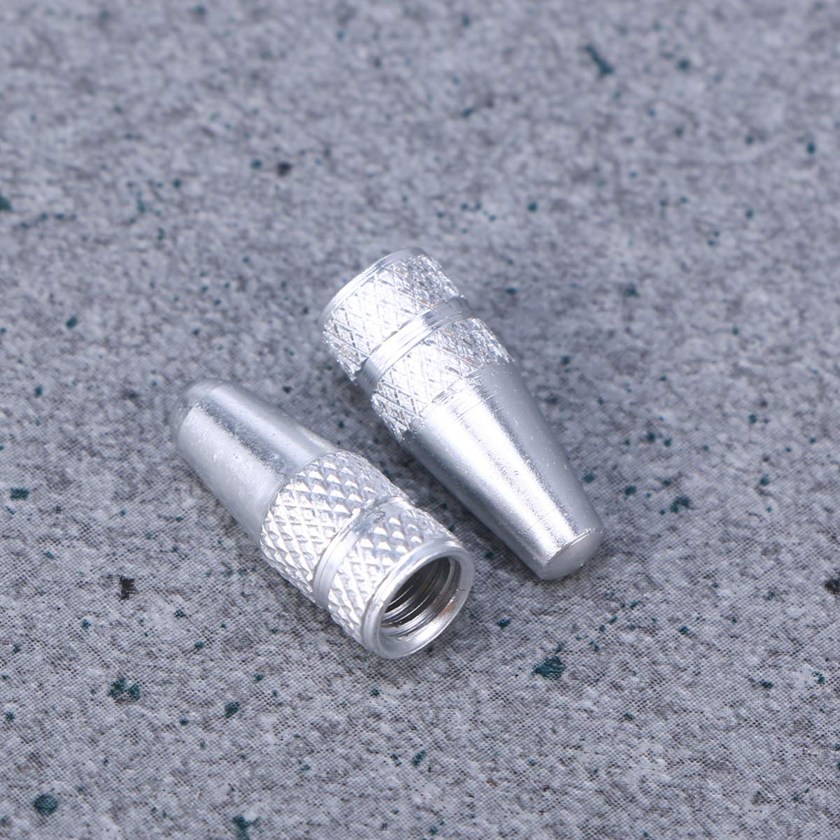 6 Pcs Aluminum Bicycle Tire Valve Caps - Durable Bike Tire Stem Caps for Road, Mountain & BMX Bikes - Perfect for Cycling, Commuting & Outdoor Adventures