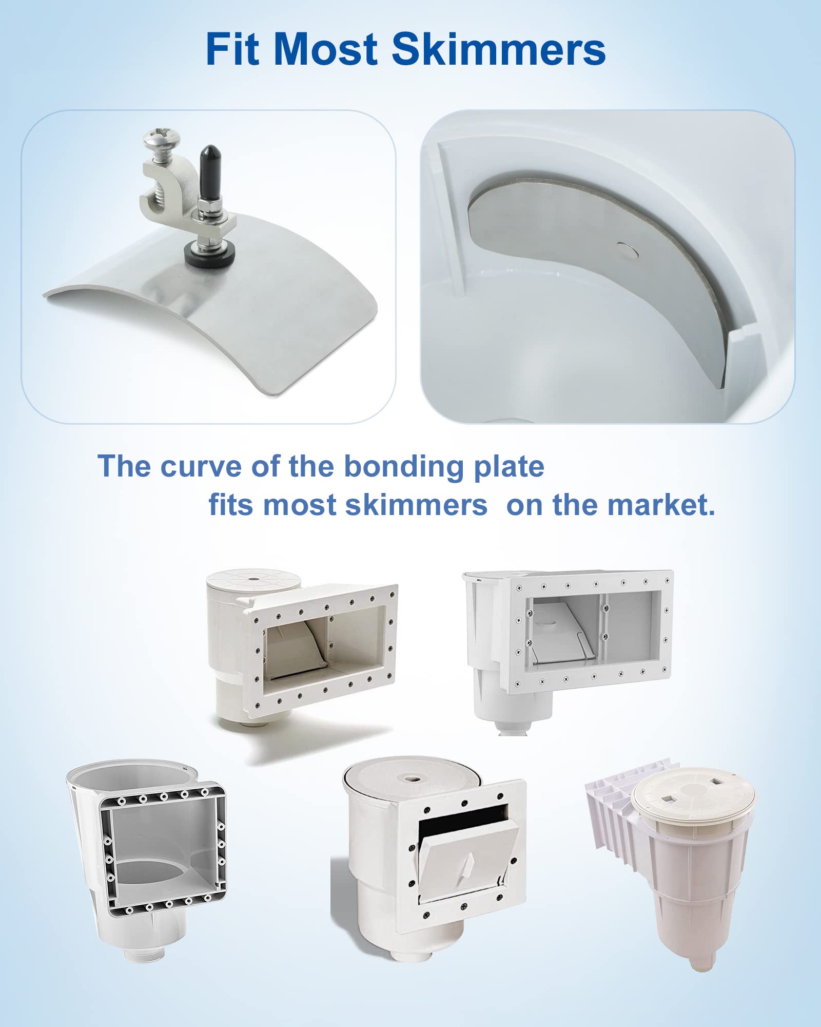 Above Ground Pool Bonding Kits - Pool Water Mechanical Connectors for Safe & Durable Above Ground Pools - Direct Water Contact - Perfect for Backyard, Family & Summer Pool Safety