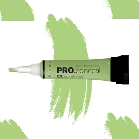NEW PRO GREEN CONCEALER FOR FINE LINES & WRINKLES - Full Coverage Makeup for Dark Circles & Blemishes - Vegan & Cruelty-Free - Perfect for Everyday Use & Professional Makeup Looks