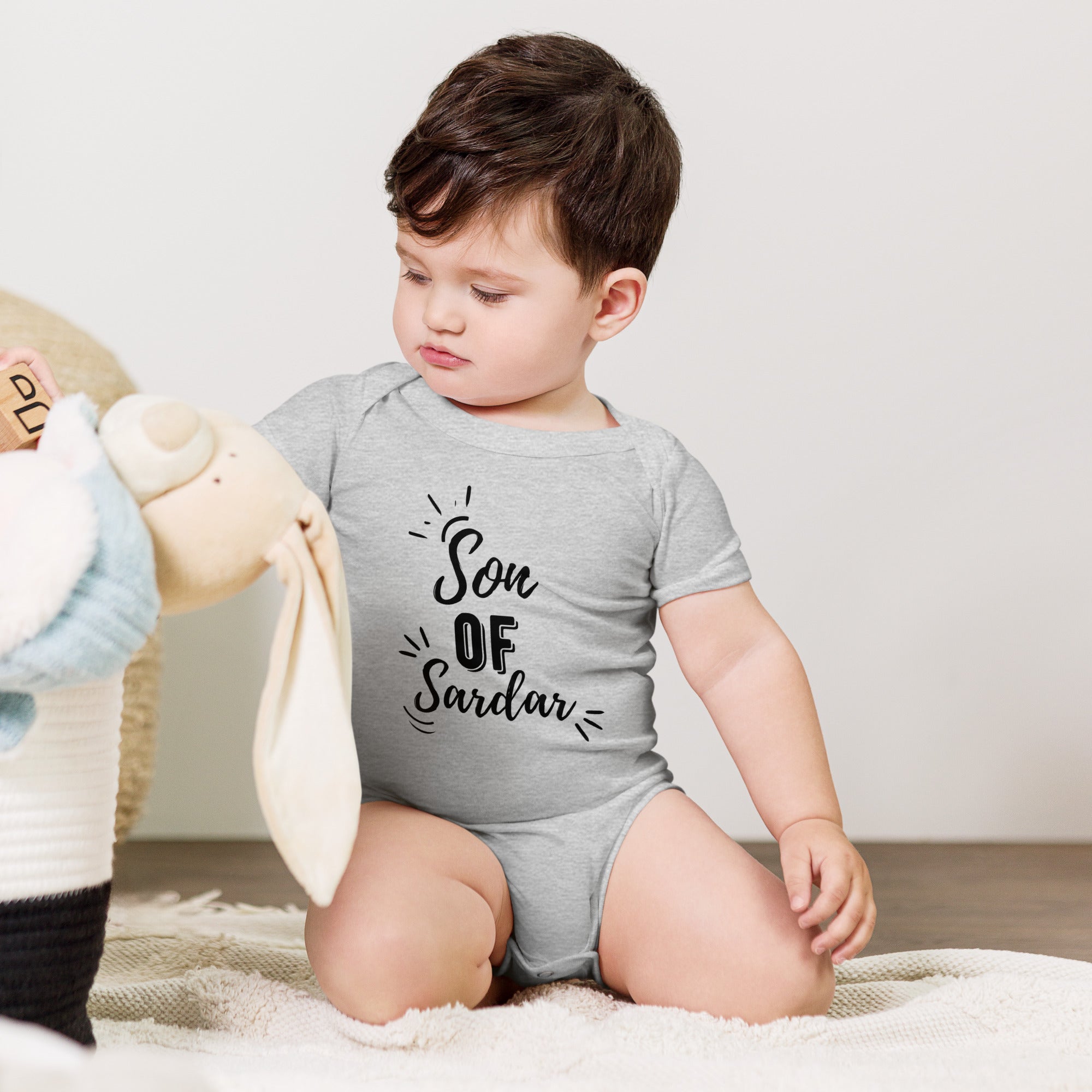 Son of Sardar Baby Onesies - Soft Cotton Bodysuits for Newborns & Infants | Perfect for Playtime, Daycare & Family Photos