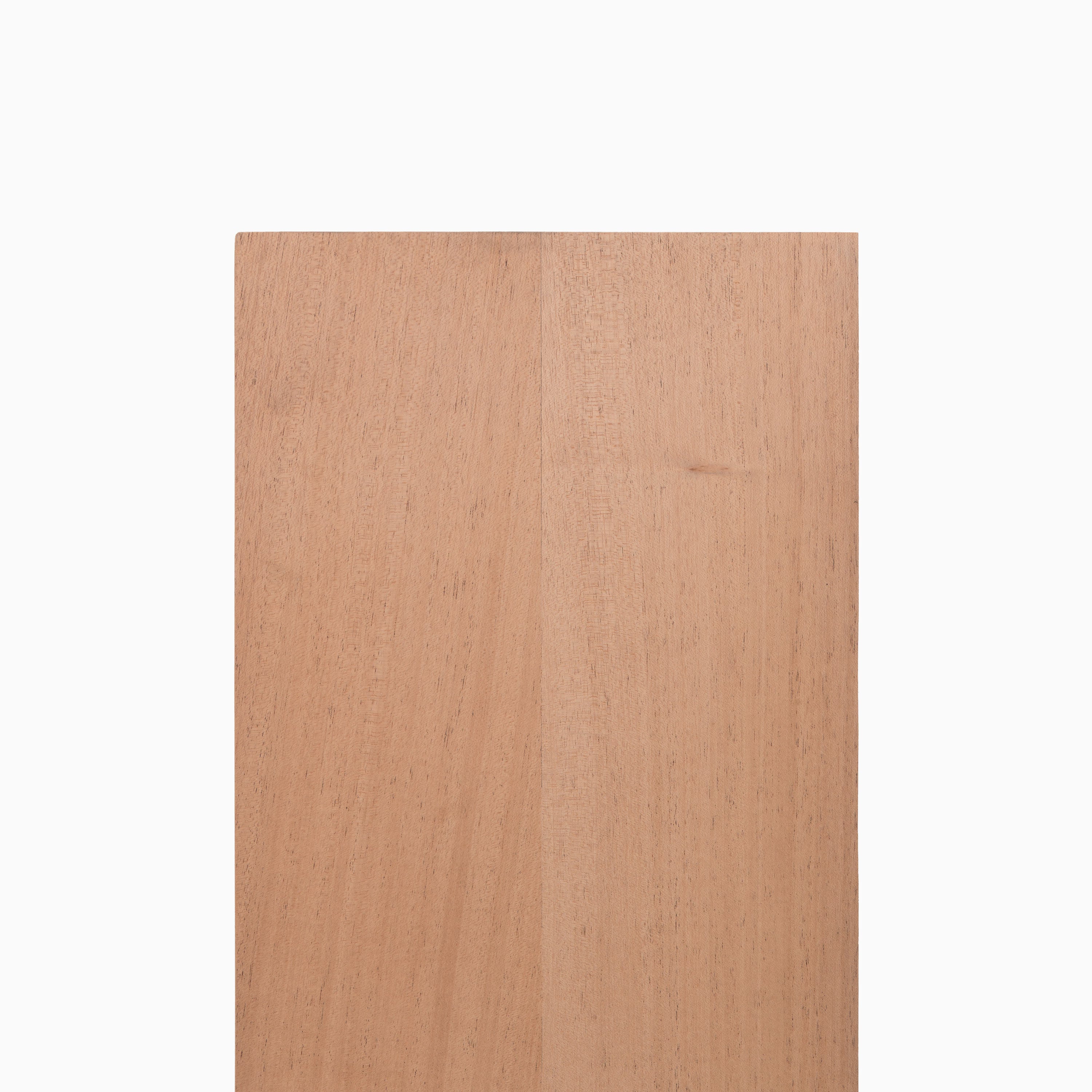 Aksel Unfinished Mahogany Floating Shelf - Handmade Wood Wall Shelf for Living Room, Bathroom & Kitchen Decor - Perfect for Displaying Plants, Books & Home Decor Items