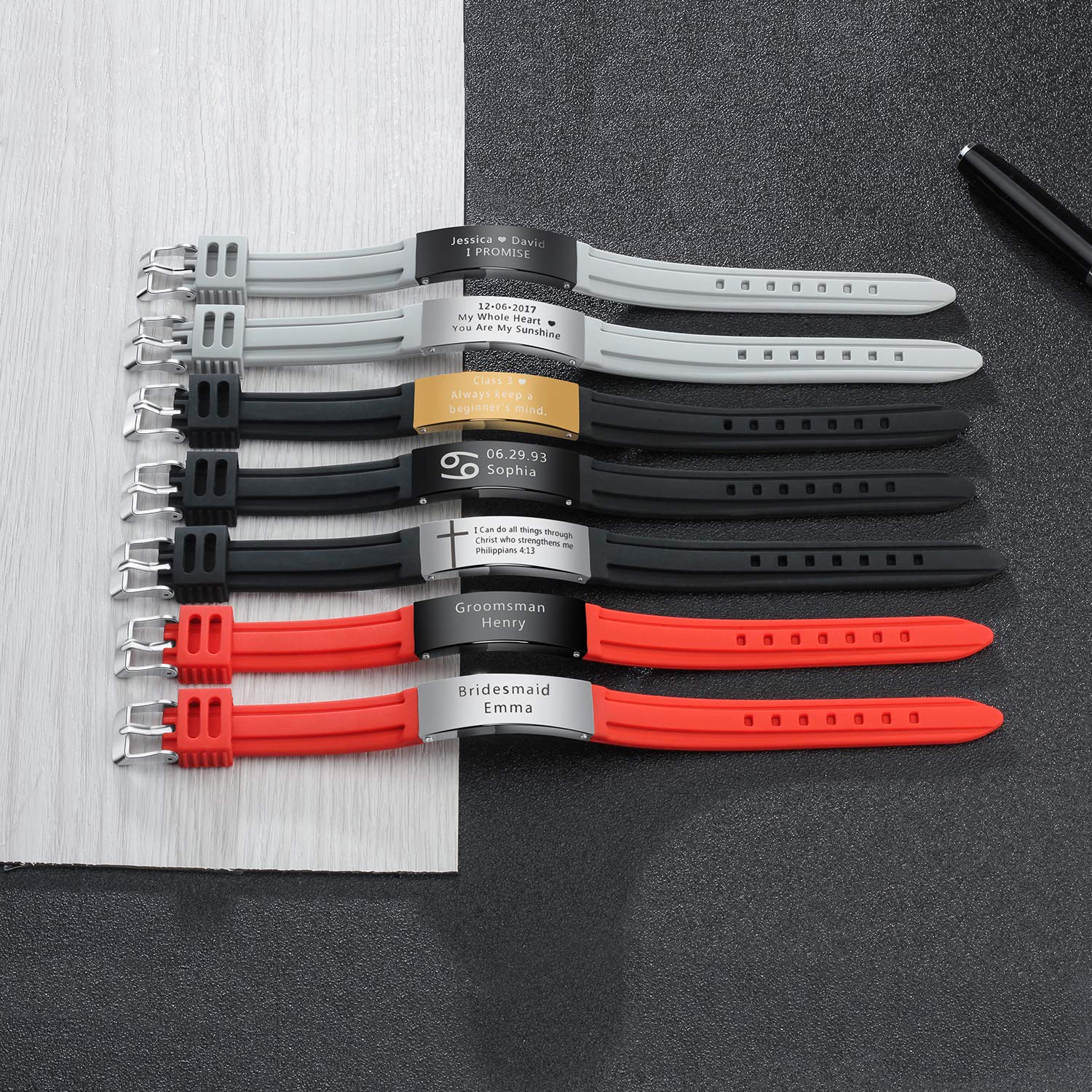 Personalized Stainless Steel Bracelets for Men - Custom Name Engraved Couple Bracelet, Adjustable Medical Alert ID Bracelet - Perfect for Gifts, Anniversaries & Everyday Wear