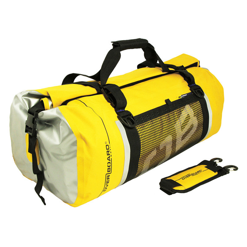 OverBoard Waterproof Duffel Bag 60L - Heavy Duty Dry Bag for Camping, Hiking, Boating & Water Sports - Airtight Seal Keeps Gear Dry