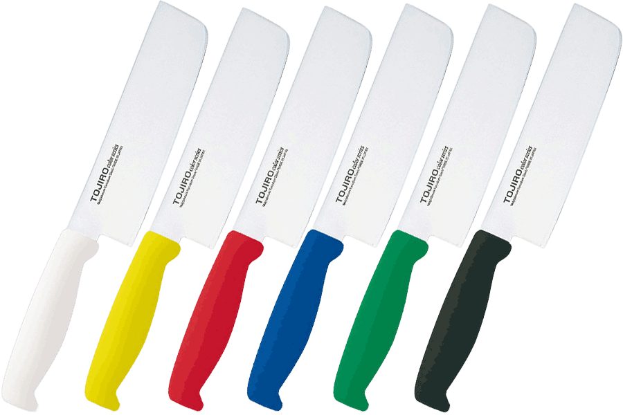 TOJIRO 165mm Nakiri Knife - Molybdenum Vanadium Steel Blade, 6 Color Options - Perfect for Sushi, Vegetables & Asian Cuisine