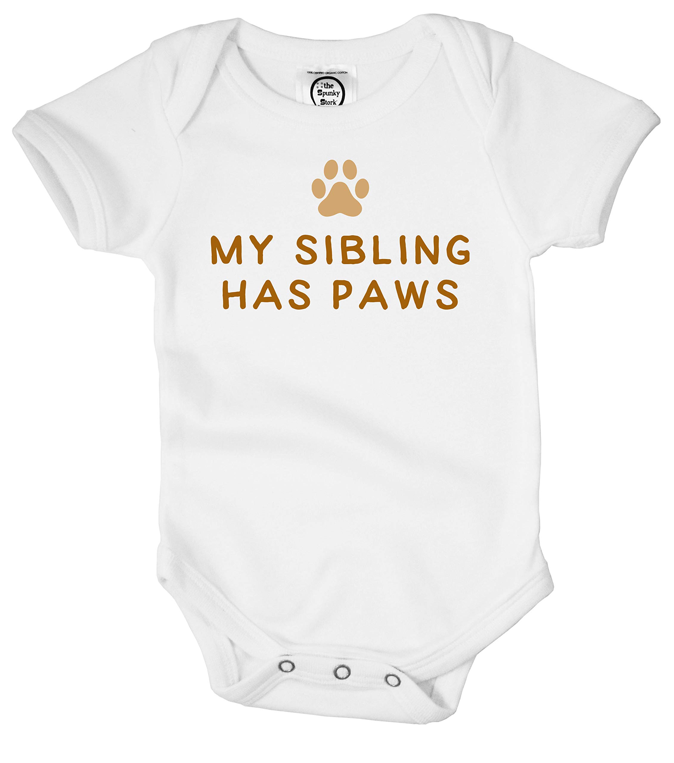 Unisex Baby Bodysuit - 'My Sibling Has Paws' Pregnancy Announcement Outfit | Cute Pet-Lover Family Matching Set for Newborns & Siblings | Perfect for Gender Reveals, Photo Shoots & First Outings