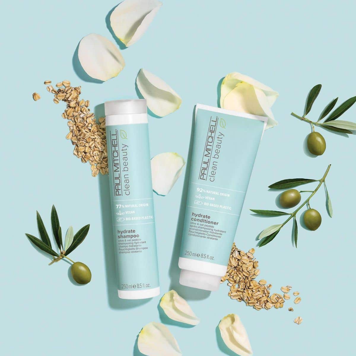 Clean Beauty Hydrate Conditioner for Dry Hair - Vegan, Sulfate-Free Hair Moisturizer for Damaged & Frizzy Hair | Perfect for Daily Use & Post-Color Treatment