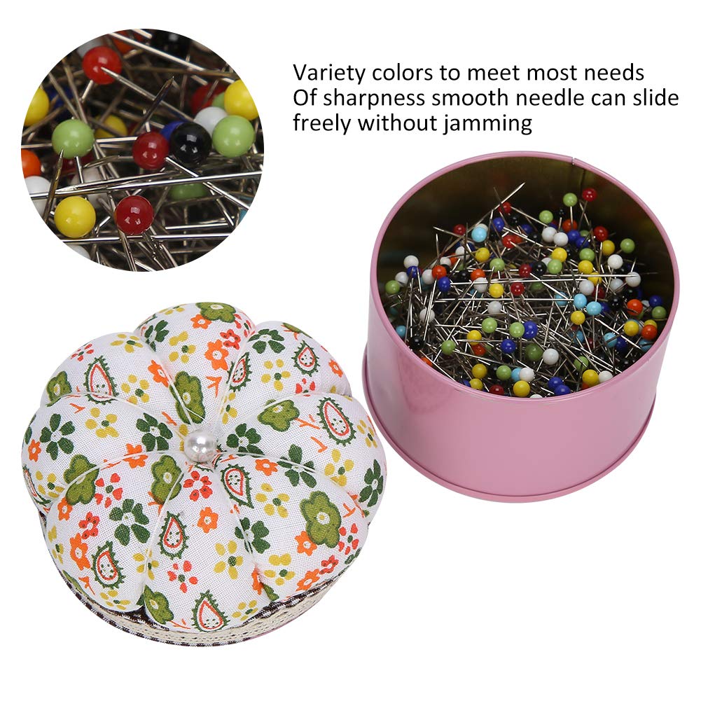 500Pcs Sewing Pins for Quilting & DIY Crafts with Cushion Holder - Perfect for Dressmaking & Fabric Projects