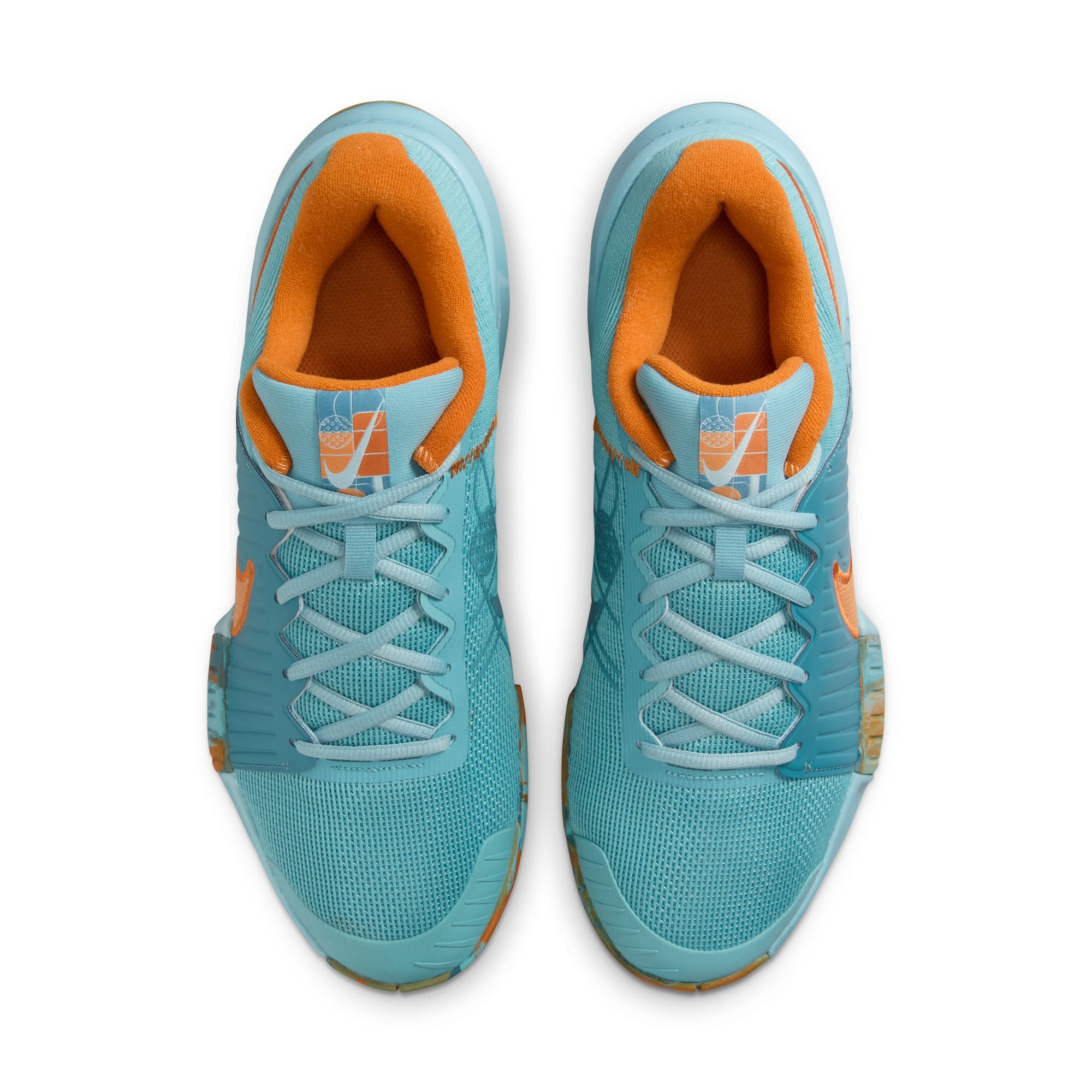 Men's Nike Zoom Challenge Pickleball Shoes - 400 Denim Turquoise/Copper Moon Smokey Blue | Lightweight Court Sneakers for Pickleball & Tennis | Perfect for Competitive Play & Casual Wear