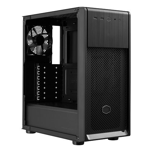 Elite 500 ATX Mid Tower Computer Case with Tempered Glass Side Panel & Optical Drive Support - Perfect for Gaming PC Builds & Home Office Workstations