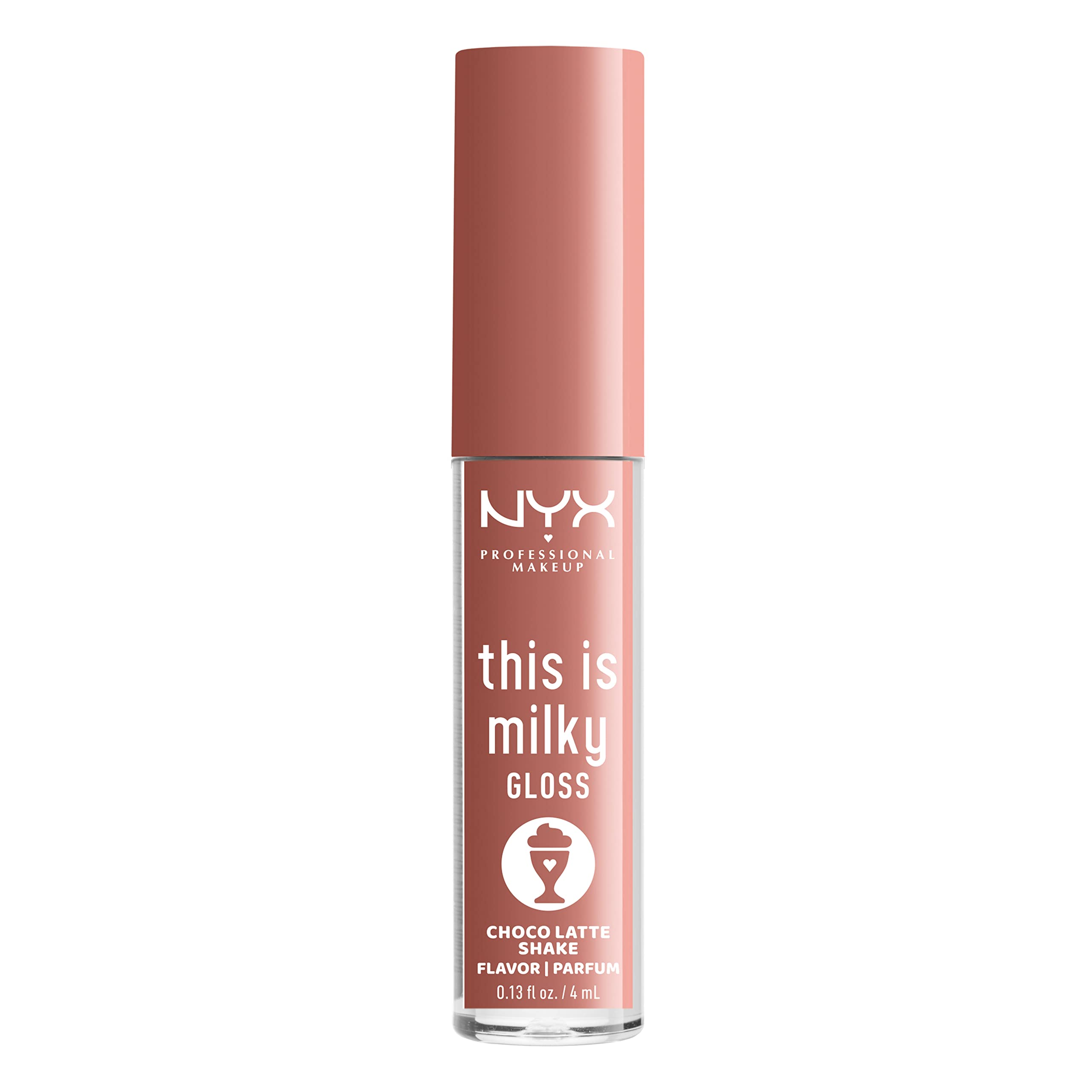 NYX PROFESSIONAL MAKEUP This Is Milky Gloss - 12 Hour Hydrating Vegan Lip Gloss in Choco Latte Shake (Milk Chocolate) for Smooth, Shiny Lips - Perfect for Daily Wear, Date Nights & Special Occasions