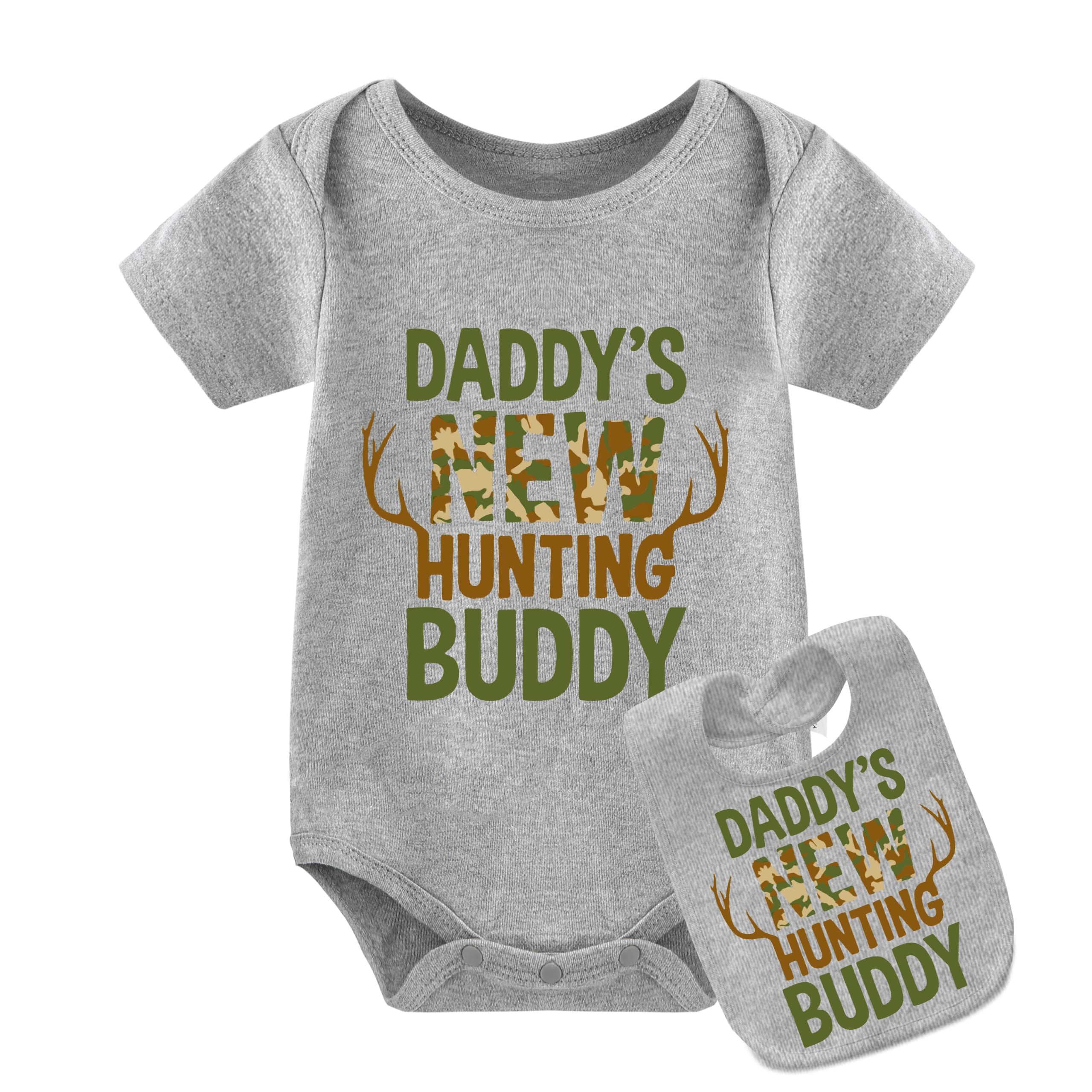 YSCULBUTOL Baby Boys Hunting Outfit - Cute Toddler Romper for Twins & Newborns | Perfect for Outdoor Adventures & Daddy's Little Hunting Buddy
