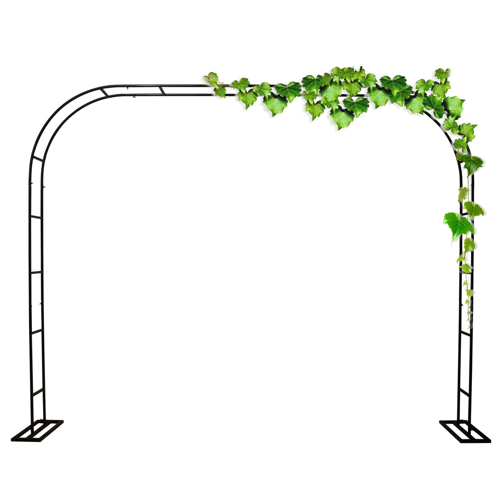 Black Metal Wedding Arch Bracket - 118.11x94.48 Inch Garden Arbor for Outdoor Weddings, Climbing Plants & Vine Decorations | Perfect for Backyard Ceremonies, Garden Parties & Photo Backdrops