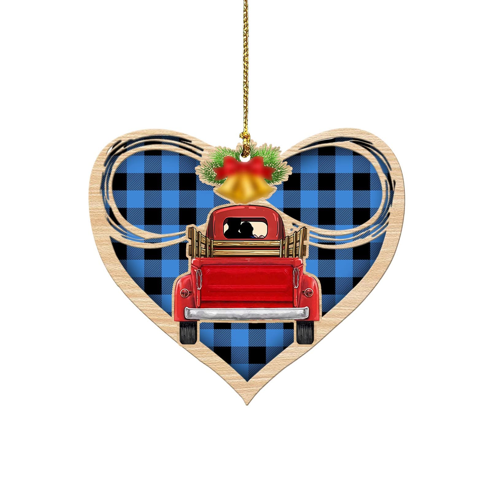 Personalized Christmas Gnomes Ornaments Set - Shatterproof Red Truck Grandma Figurine, Crystal Holiday Decor for Tree, Home, and Gift Giving | Perfect for Xmas Decorations, Party Favors, and Festive Celebrations