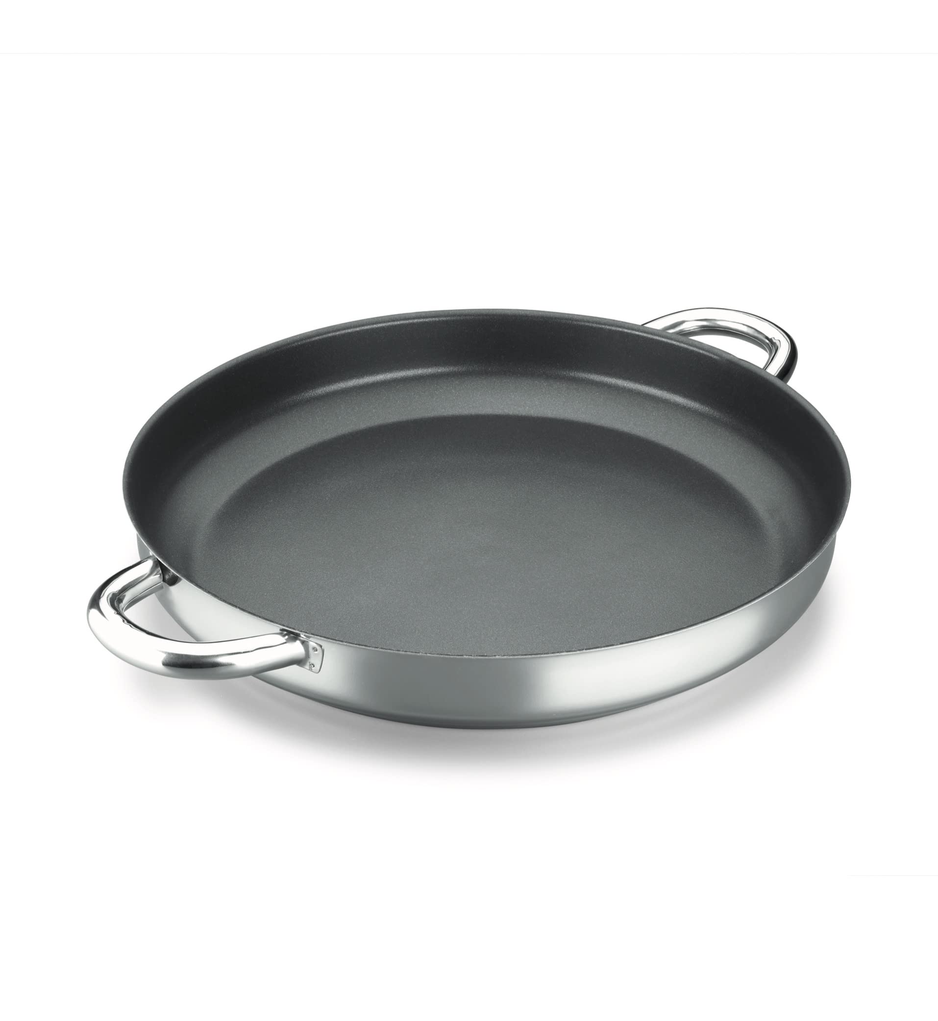 ALZA Classic Paella Pan - 26 cm Carbon Steel Spanish Rice Cooking Pan for Gas, Induction & Oven - Perfect for Seafood, Chicken & Vegetable Paella Dishes