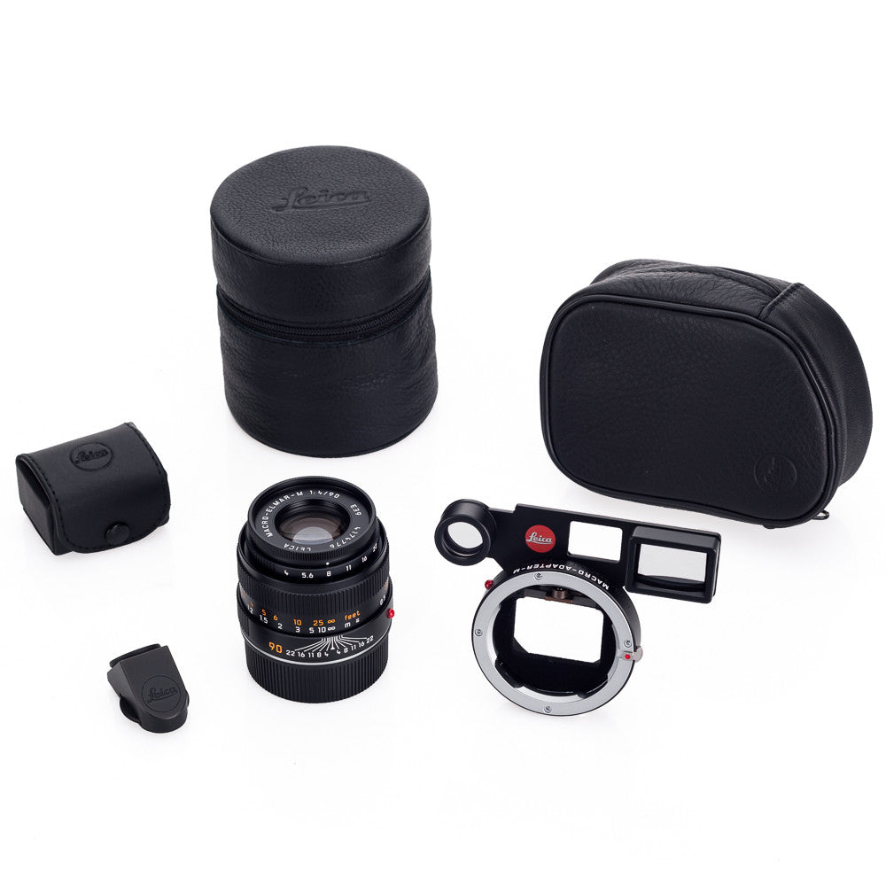 Leica Macro Elmar M 90mm f/4 Lens with Macro Adapter M & Angle Viewfinder - Professional Macro Photography for Jewelry, Watches & Product Close-Ups