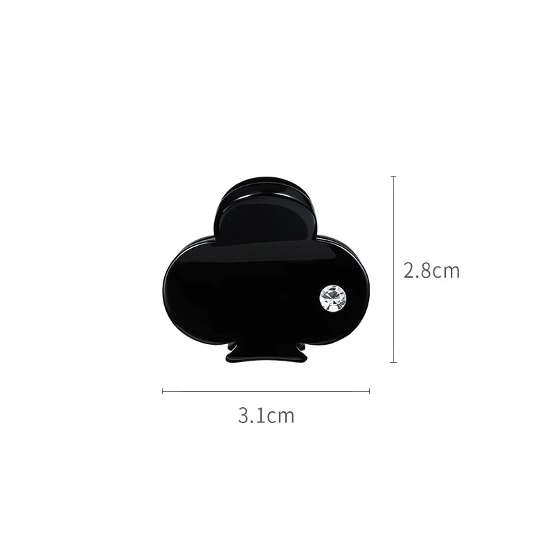 Janisa Mini Hair Claw Clip - Small Hair Clips for Women, Non-Slip Hair Barrettes for Fine Hair, Perfect for Ponytails, Buns & Updos (Set of 6) - Great for Work, Gym, Travel & Everyday Styling