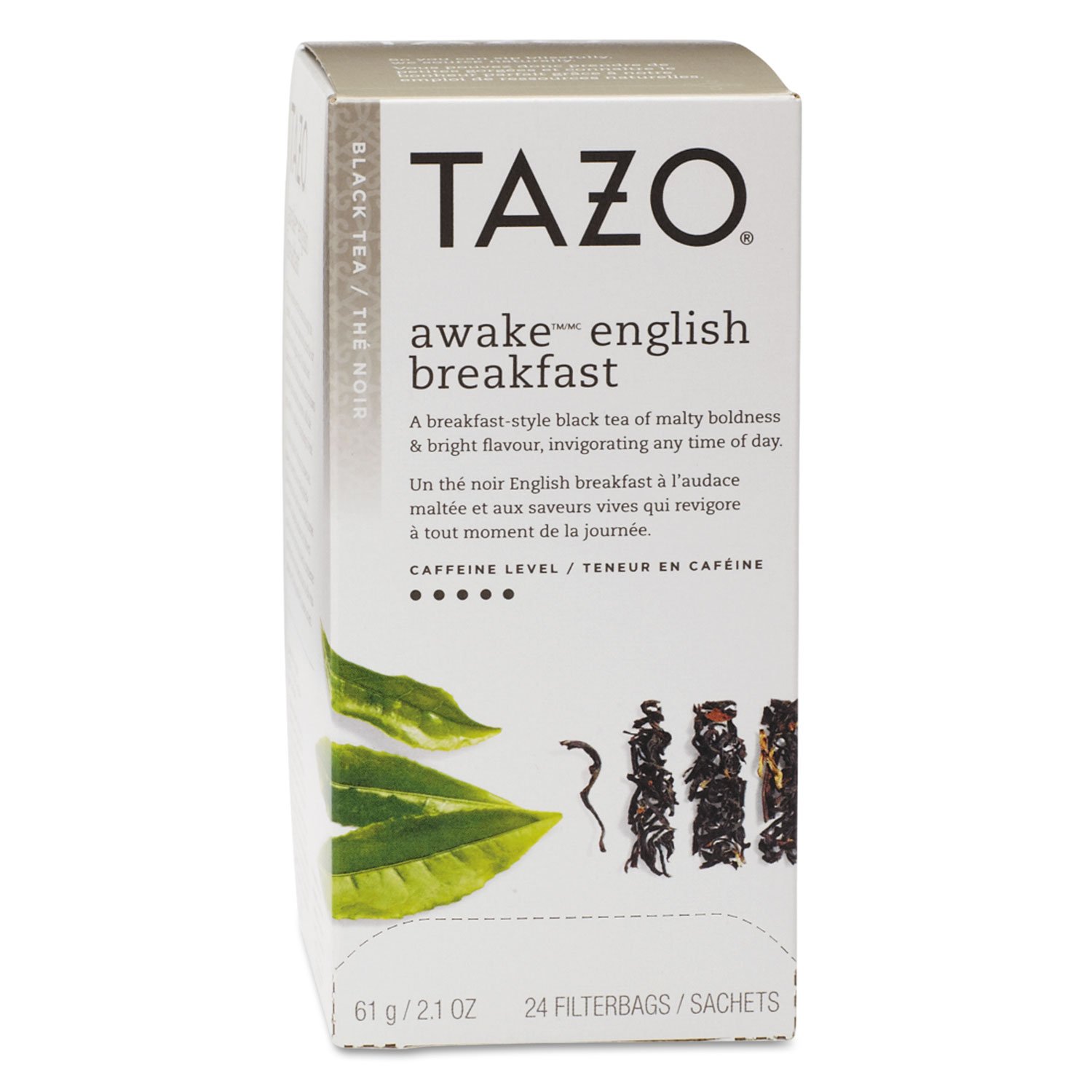 Tazo Awake English Breakfast Tea Bags - 24 Count Box | Premium Black Tea for Morning Energy & Focus | Perfect for Breakfast, Office, or Afternoon Pick-Me-Up
