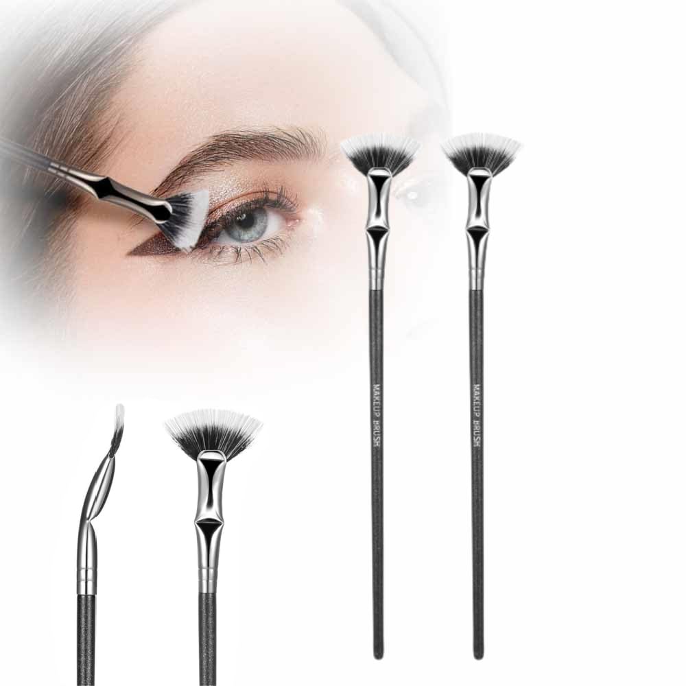2024 New Folding Angle Scalloped Lash Brush - Dual-Ended Mascara & Eyelash Separator Tool for Upper & Lower Lashes (2 Pack) | Perfect for Professional Makeup Artists & Home Beauty Routines