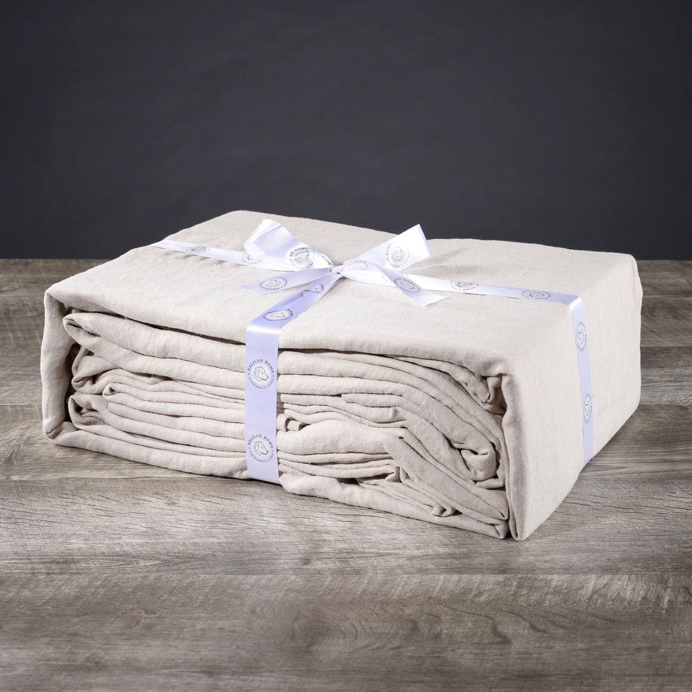 Delilah Home Organic Hemp Duvet Cover Set - Breathable & Hypoallergenic Bedding for All Seasons - Perfect for Eco-Friendly & Allergy-Sensitive Sleepers