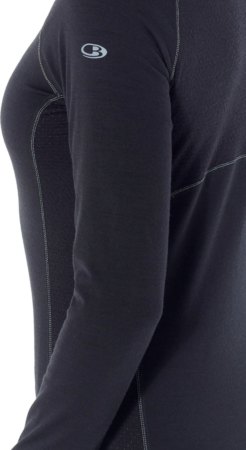 200 Zone Women's Long Sleeve Crew Neck Thermal Shirt - Soft Warm Base Layer for Cold Weather, Outdoor Activities & Winter Sports