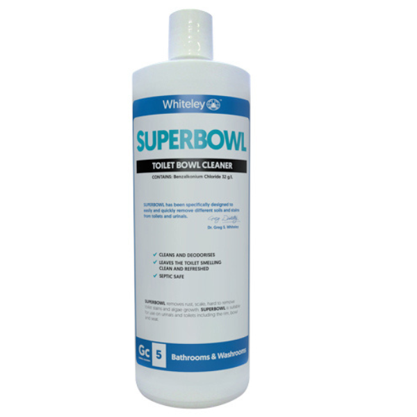 Whiteley Superbowl Toilet Bowl Cleaner - Powerful Bathroom Cleaning Solution for Stains & Odors - Perfect for Homes, Hotels & Restrooms