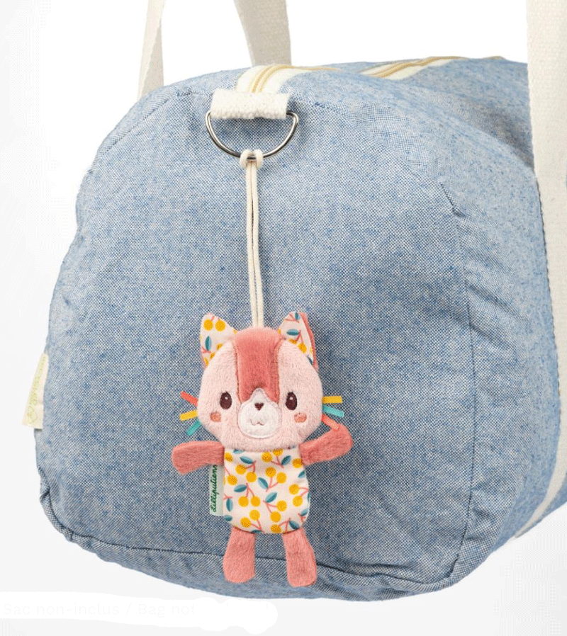 Lilliputiens Jeanne the Cat Luggage Tag - Adorable Pet ID Tag for Travel Bags & Suitcases - Perfect for Airports, Vacations & Kids' Backpacks
