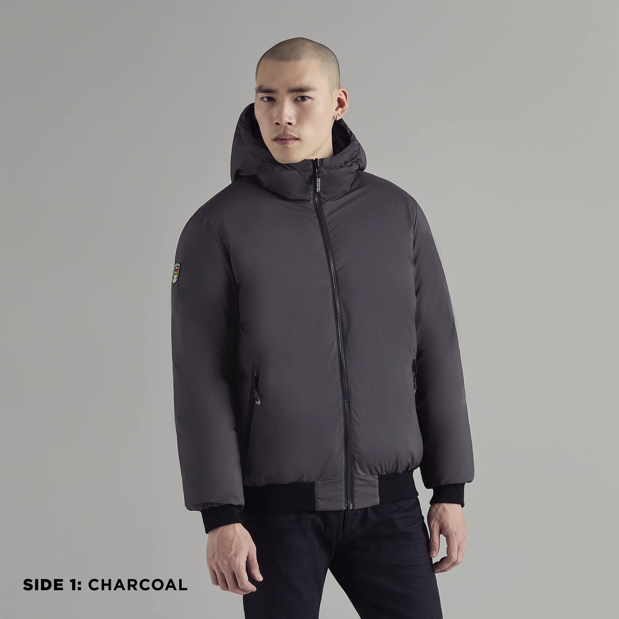 Triple F.A.T. Goose Verso Reversible Down Puffer Jacket for Men - Winter Warm Waterproof Coat - Outdoor Skiing & Urban Streetwear