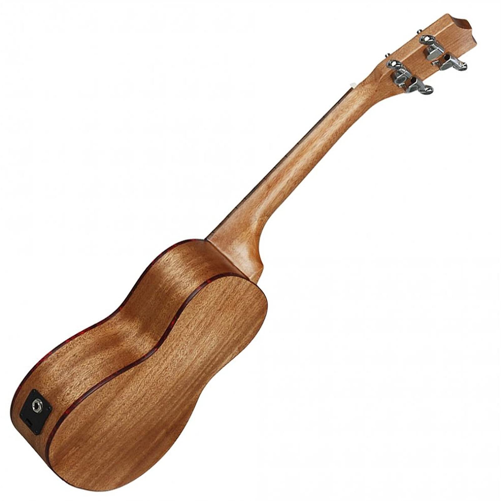 24 Inch Professional Electroacoustic Ukulele with Abalone Shell Edge - 18 Fret 4-String Hawaiian Guitar with Built-in EQ Pickup - Perfect for Concert, Stage Performance & Home Practice