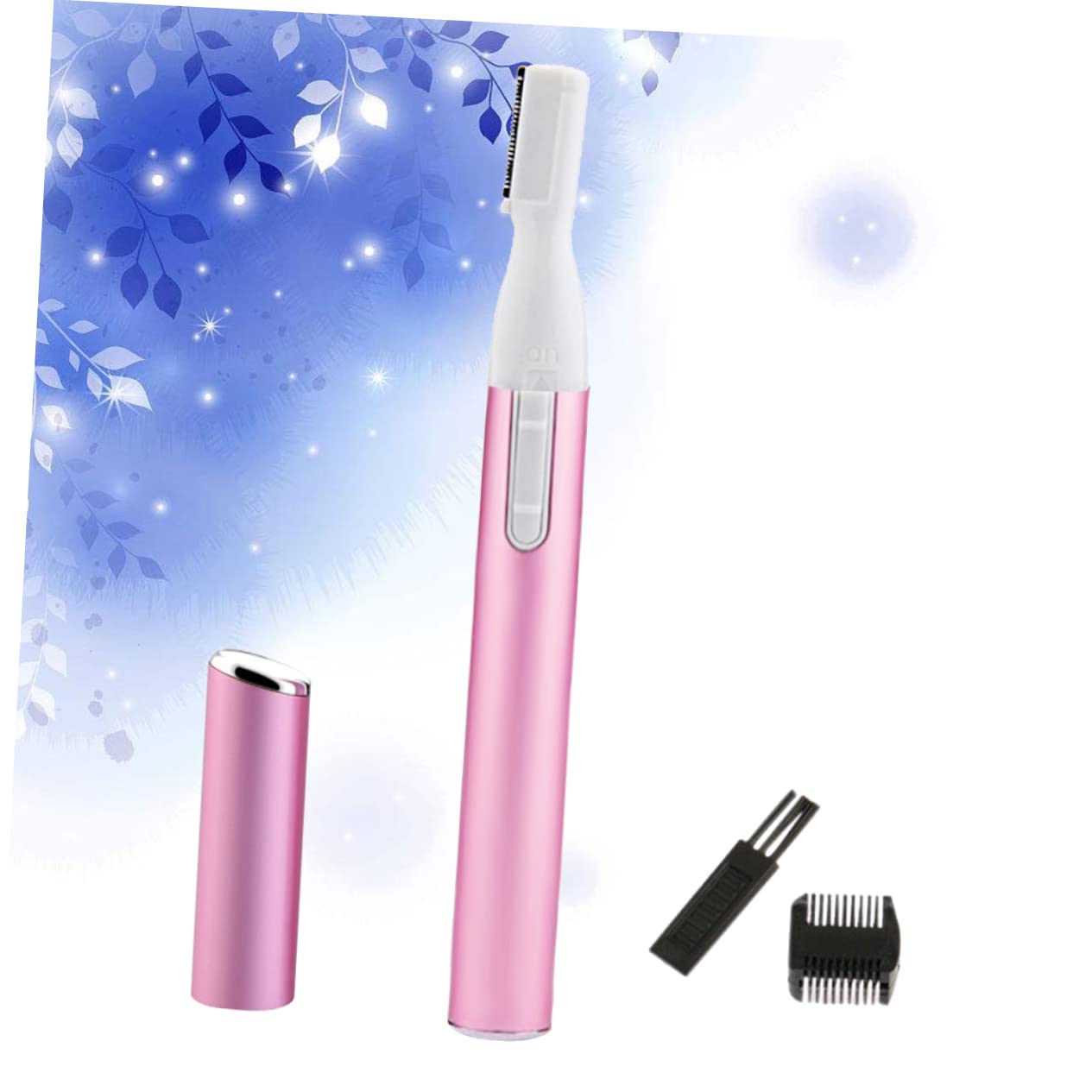 Ergonomic Electric Eyebrow Trimmer for Women - Painless Eyebrow Shaper & Facial Hair Remover - Portable Rechargeable Epilator - Perfect for Eyebrow Shaping, Facial Hair Removal & Travel Grooming