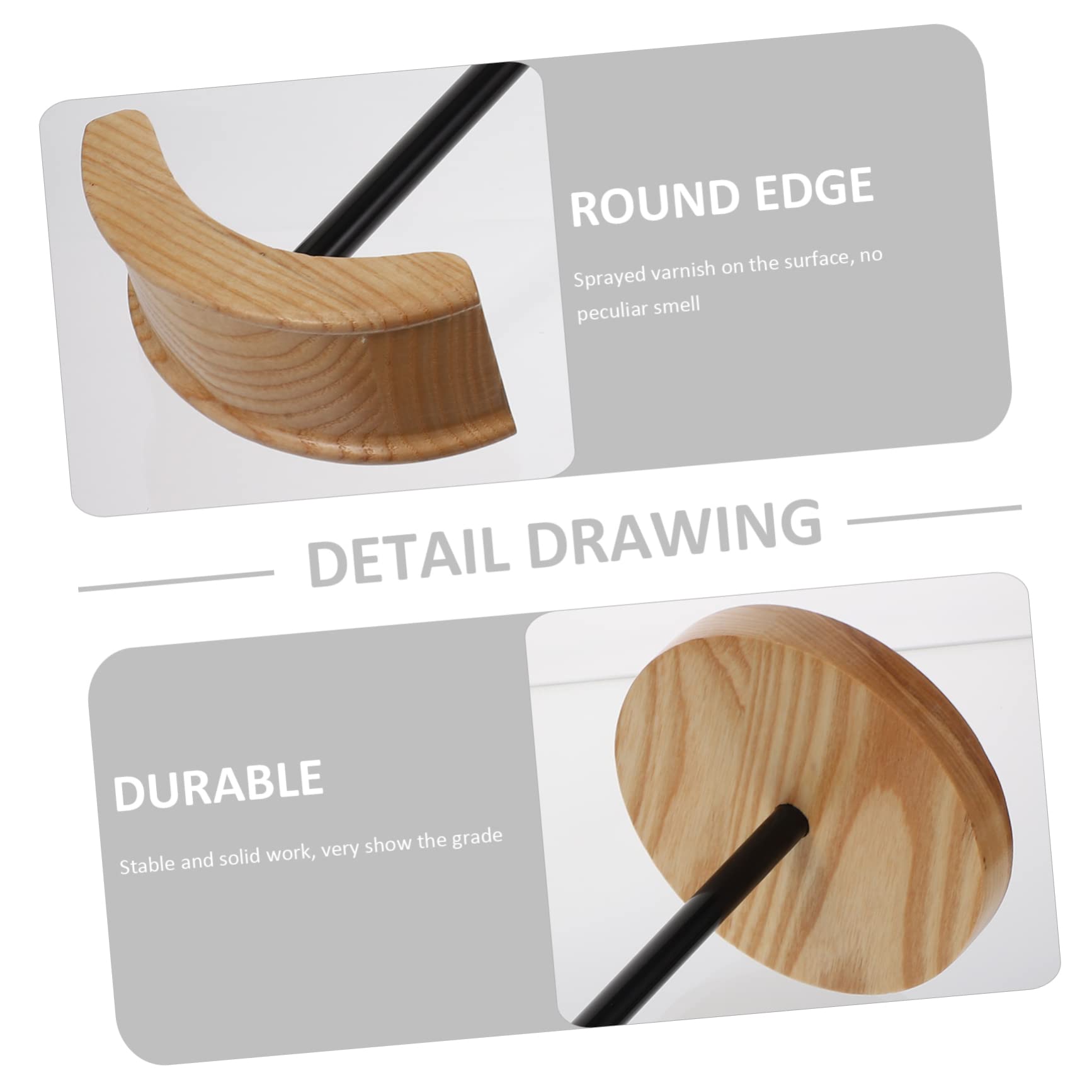 Premium OSALADI Solid Wood Headphone Stand - Elegant Wooden Headphone Hanger & Gaming Headset Holder - Space-Saving Desktop Display Stand for Home Office, Gaming Setup & Studio Use