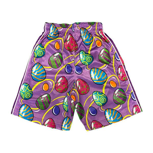 Boys' Easter Egg Floral Print Shorts - Cute Spring & Summer Outfits for Kids, Playdates, and Holiday Celebrations