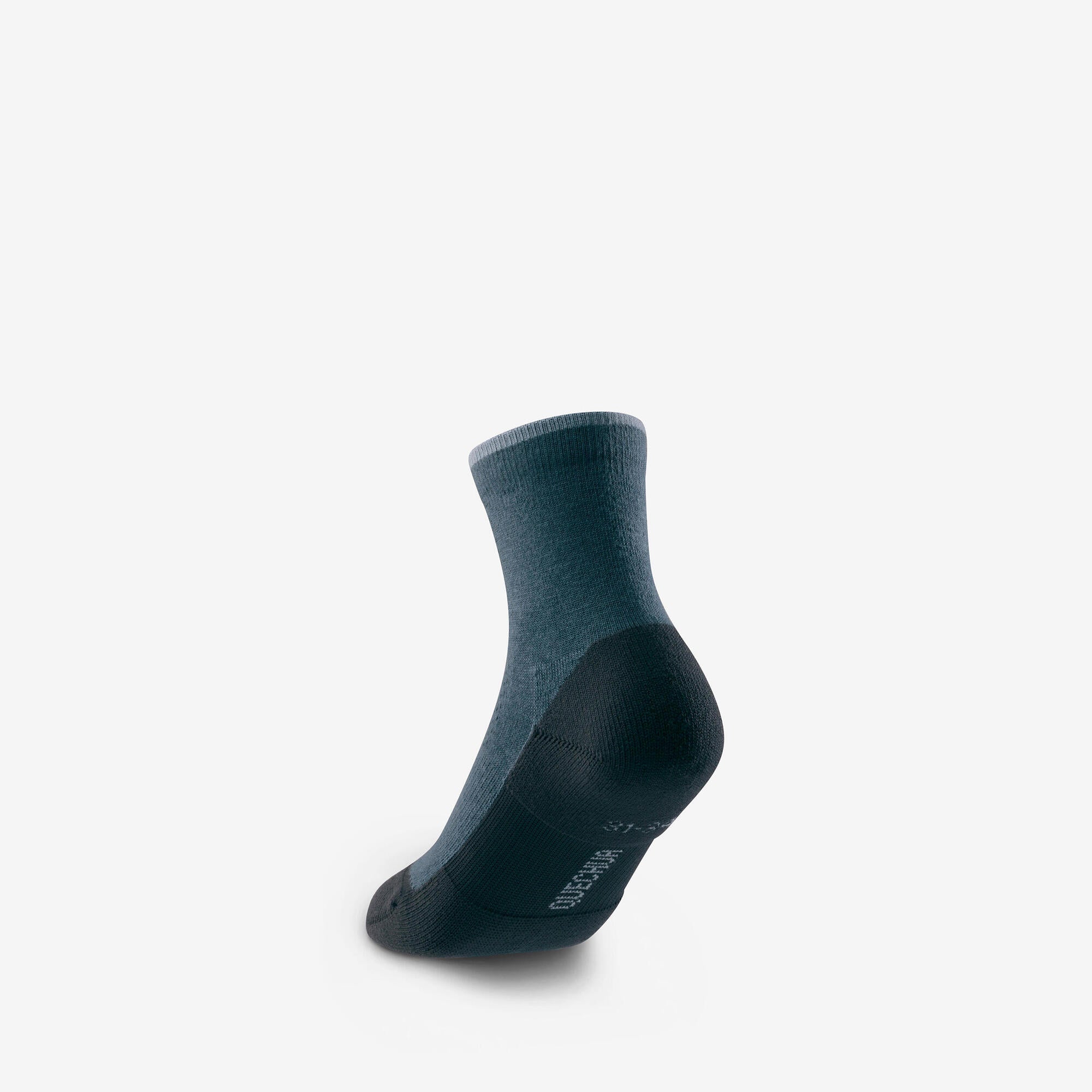 Quechua Kids' Hike 100 Hiking Socks 2 Pack - Breathable & Cushioned for Outdoor Adventures - Perfect for Hiking, Camping & Family Outdoor Activities